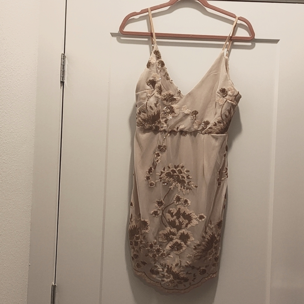 Mini pink floral dress